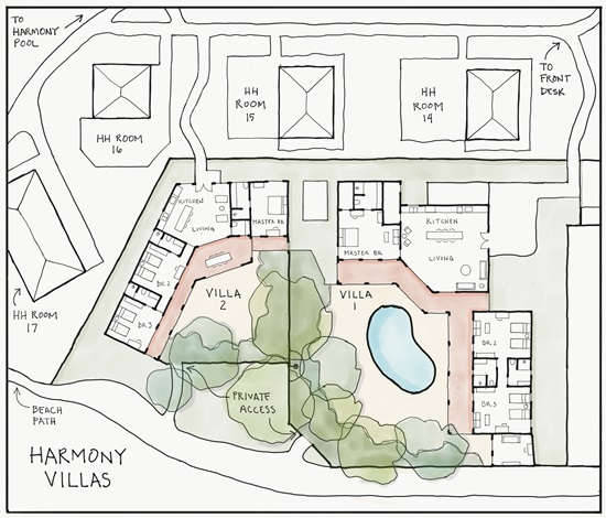 Harmony Villas Map