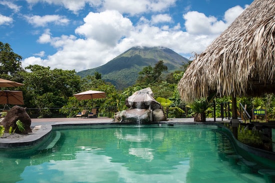 Hot Springs with view of Arenal Volcano