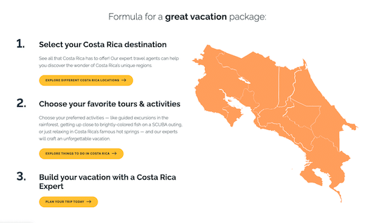 Formula for a great vacation package